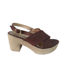 Sandale à talon compensé en... 2