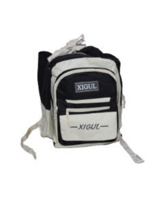 Sac à dos bicolore noir et...