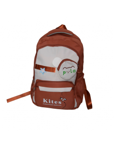 Sac à dos enfant – marron et beige avec motifs ludiques